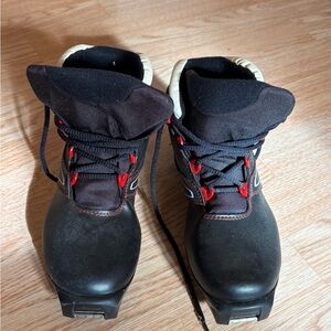 Salomon Black and Red Women's Shoes